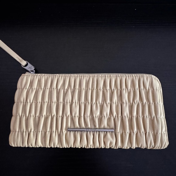 Calvin Klein Cream Ruched Long Wallet – Women’s – NWT - Picture 1 of 5
